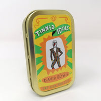 Gift tin featuring David Bowie with mini doll inside.