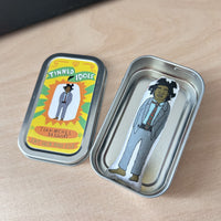 Jean-Michel Basquiat mini doll and keepsake tin