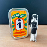 Bridget Riley - Tinned Idol mini doll