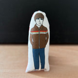 Mini illustrated fabric doll gift featuring Oasis lead guitarist, Noel  Gallagher.