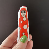 Yayoi Kusama- Tinned Idol mini doll