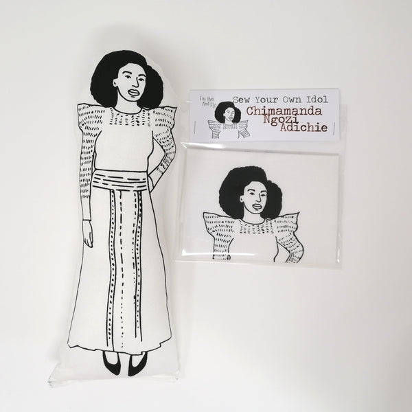 Chimamanda Adiche doll and Sew Your Own sewing Kit. 