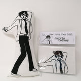 Jarvis Cocker monochrome doll and sew your own Jarvis kit