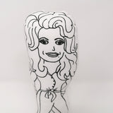 Close up of Dolly Parton doll