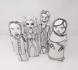 Judi Dench Doll - Screen Printed Fabric Idol