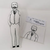 Gareth Southgate black and white doll and craft sewing kit