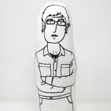 Louis Theroux Doll - Screen Printed Fabric Idol