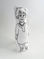Miriam Margolyes Doll - Screen Printed Fabric Idol