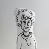 Miriam Margolyes Doll - Screen Printed Fabric Idol
