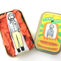 Mini doll of Jeremy Corbyn in a gift tin
